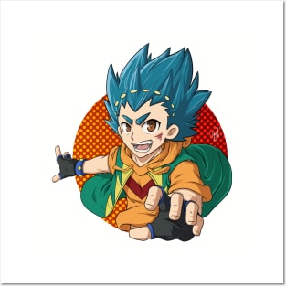 Valt Aoi from Beyblade Burst GT Posters and Art
